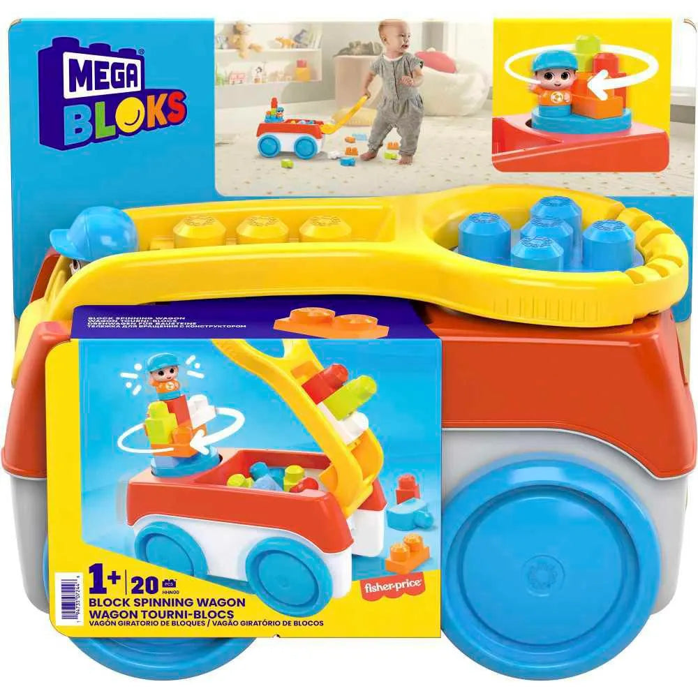 Vagón Giratorio de Bloques Juguete de Construcción - Mega Bloks