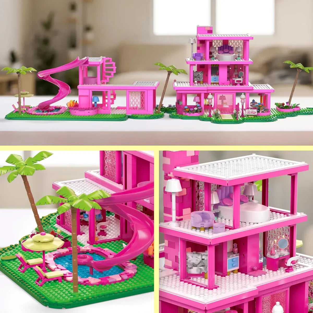 MEGA Barbie La Mansión de los Sueños de 1795 Piezas - Mattel