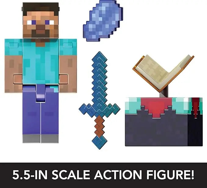 Minecraft Diamond Level Steve Figura de acción con accesorios - Mattel en oferta outlet Colombia saldos a huevo