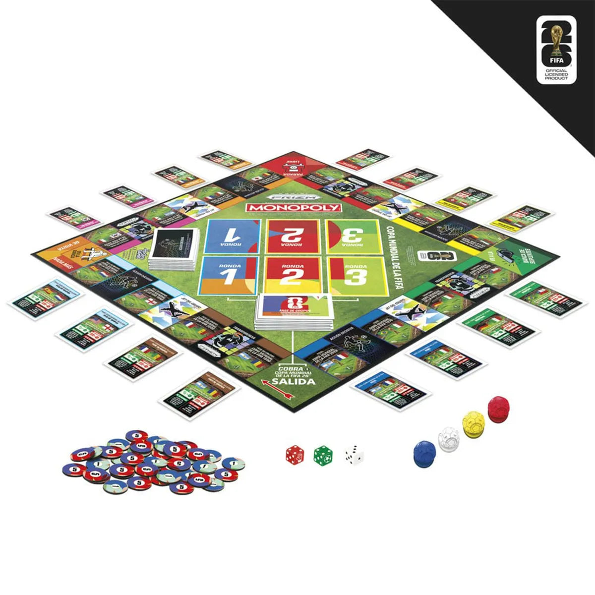 Juego de Mesa Monopoly Panini Prizm Copa Mundial de la FIFA en oferta outlet Colombia saldos a huevo