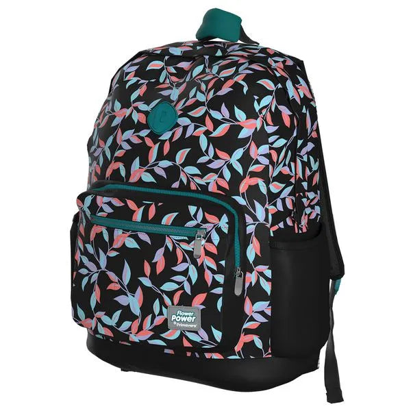 Morral Premium Flower Power Negro - Primavera Saldos A Huevo