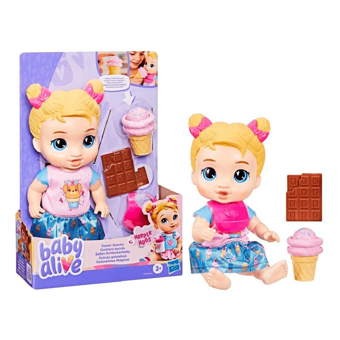 Muñeca bebé Dulces Golosinas Harper Hugs Baby Alive - Hasbro