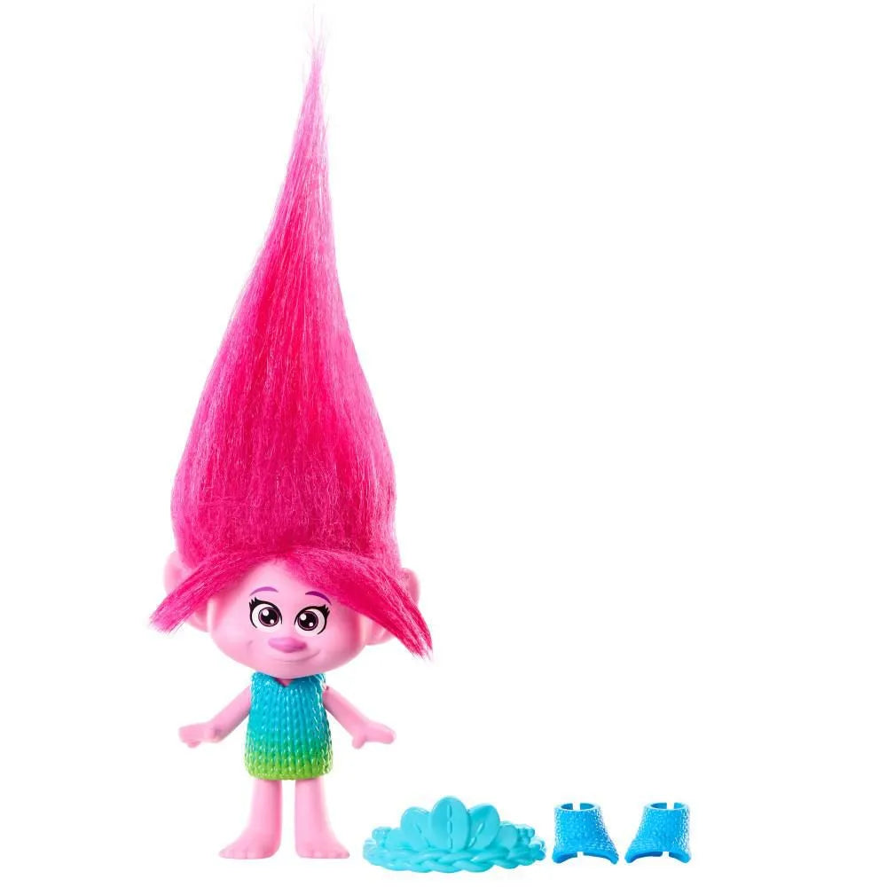 Trolls Band Together Muñeca Mini Poppy con Cabello Rosado – Mattel