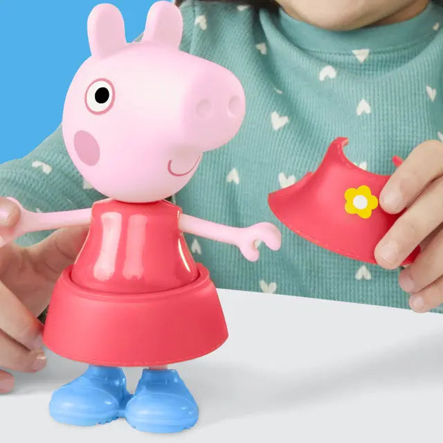 Muñeca Peppa Pig Estilos Divertidos Día de Lluvia - Hasbro