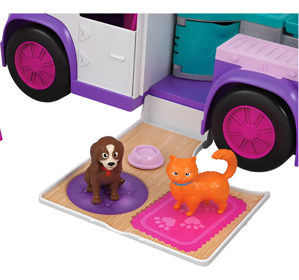 Muñeca Polly Pocket Hospital Móvil de Animalitos – Mattel