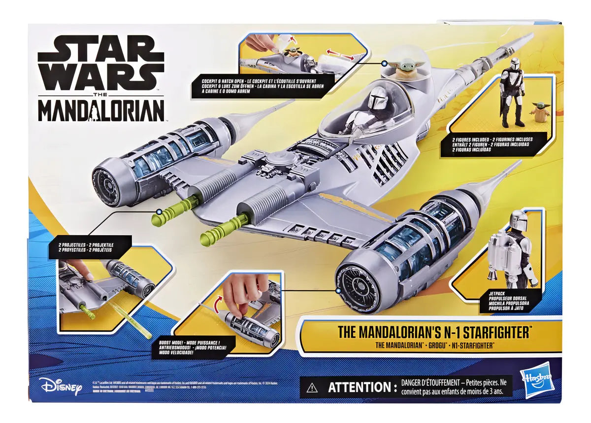 Star Wars Nave N-1 Starfighter con Mandalorian y Grogu – Hasbro