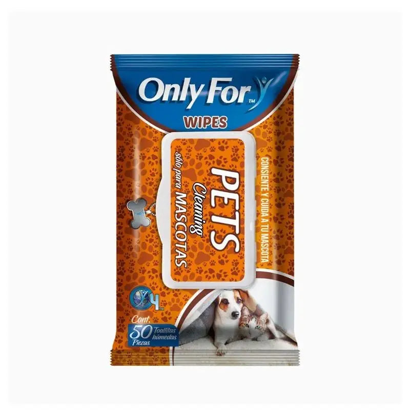 Pañitos Húmedos Only For Mascotas x 50 und en oferta outlet Colombia saldos a huevo