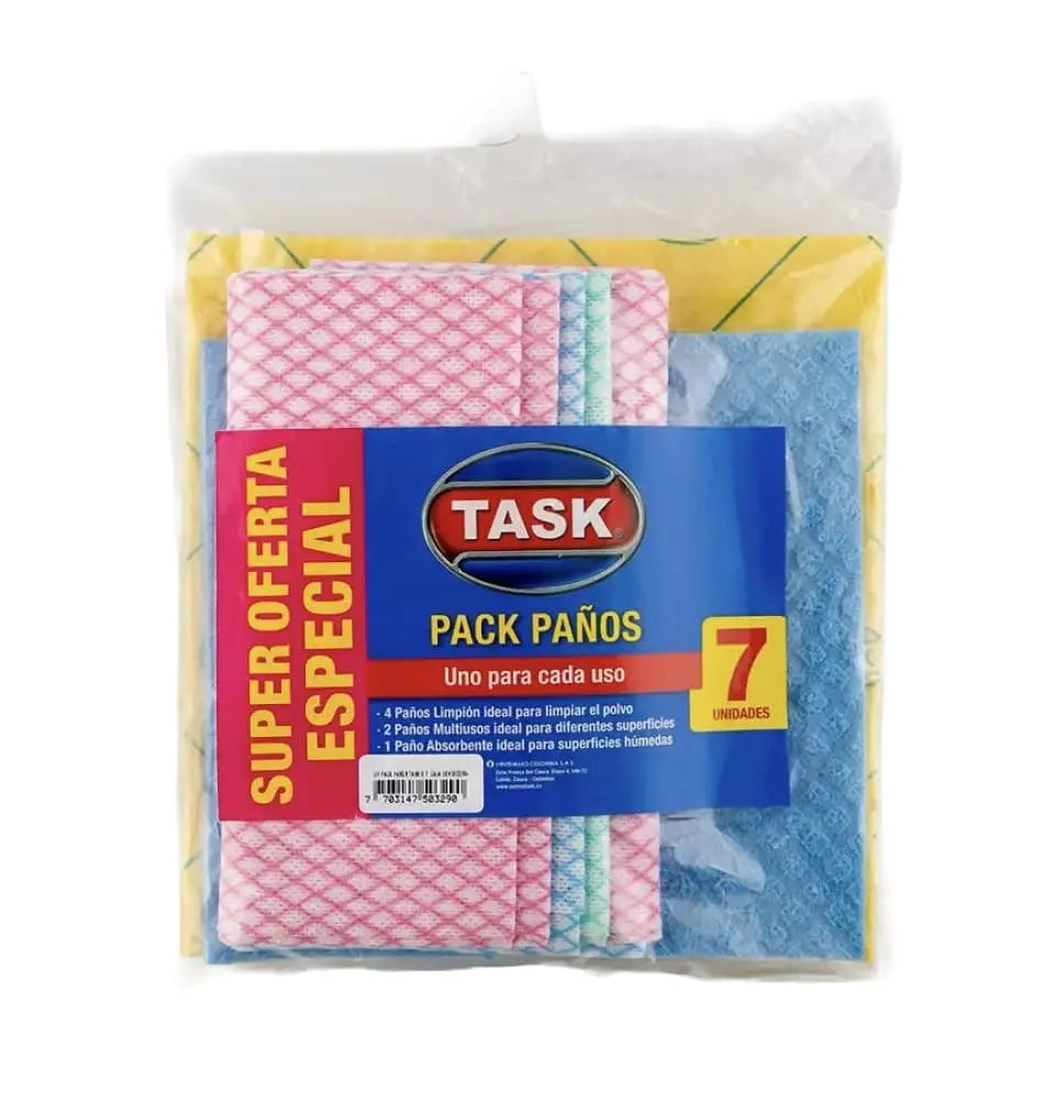 Paños de Limpieza Multiusos - Task en oferta outlet Colombia saldos a huevo