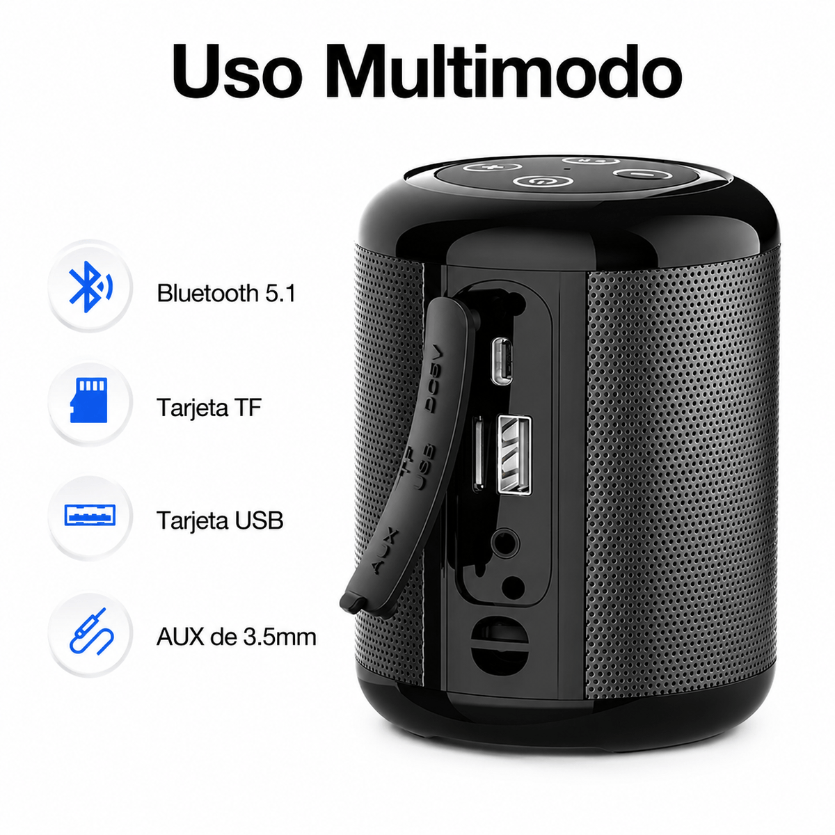 Parlante Altavoz Bluetooth BOC062 Negro – 1Hora en oferta outlet Colombia saldos a huevo