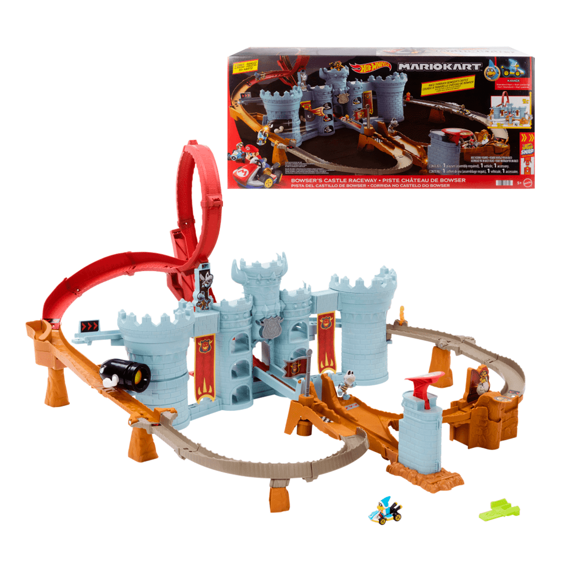 Pista Mario Kart Castillo de Bowser – Hot Wheels en oferta outlet Colombia saldos a huevo