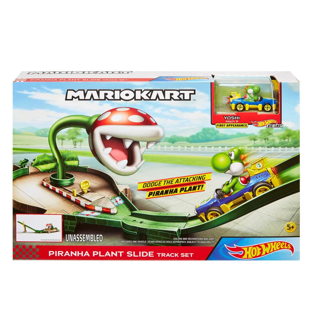 Pista Rampa Piraña Mario Kart – Hot Wheels