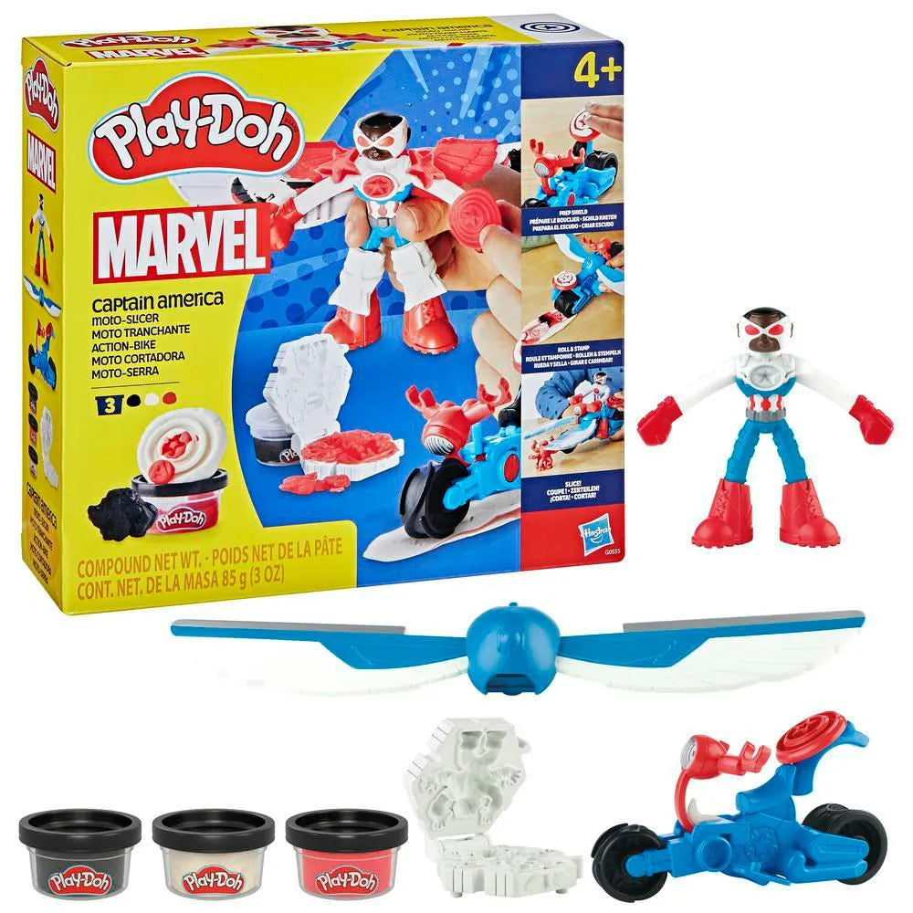Moto Cortadora Capitán América - Play-Doh en oferta outlet Colombia saldos a huevo