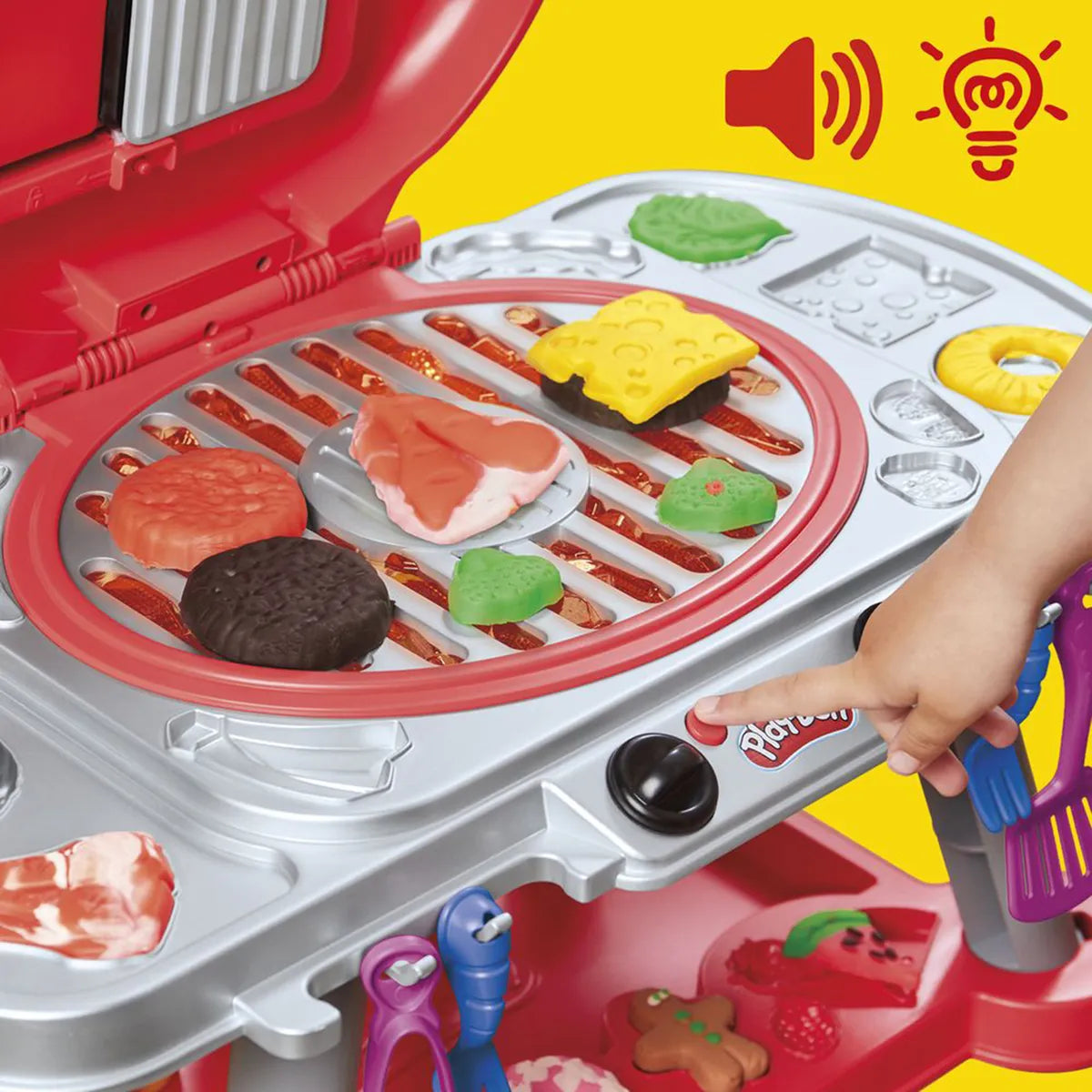 Play Doh La Parrillada Chisporroteante con Luces y Sonidos