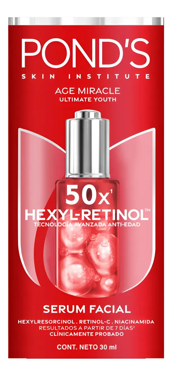 Sérum Facial de Día Pond’s Age Miracle Hexyl-Retinol 50X de 30 ml