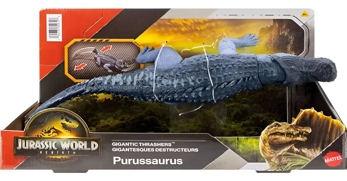Figura de Dinosaurio Gigantesco Purussaurus Jurassic World Rebirth en oferta outlet Colombia saldos a huevo