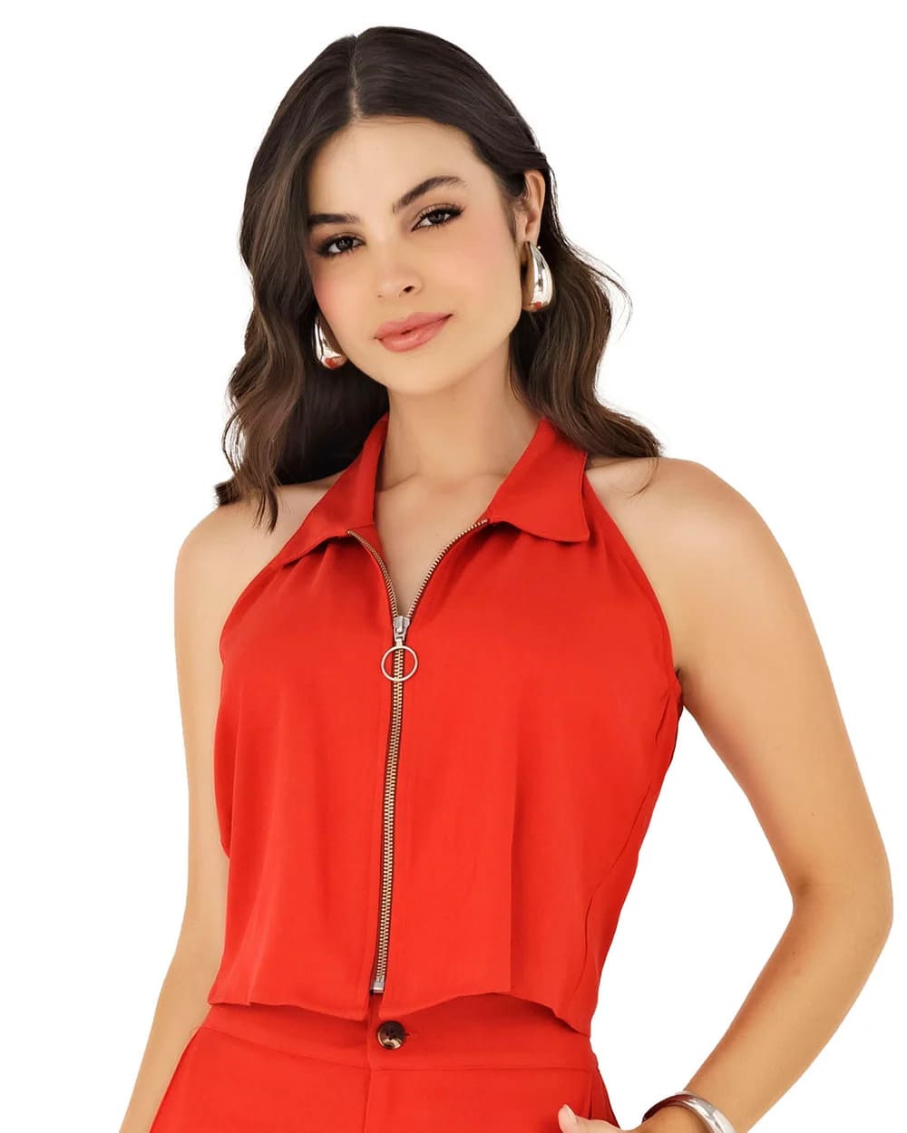 Blusa para Mujer Roja en Rayón Viscosa 8831 – Ryocco