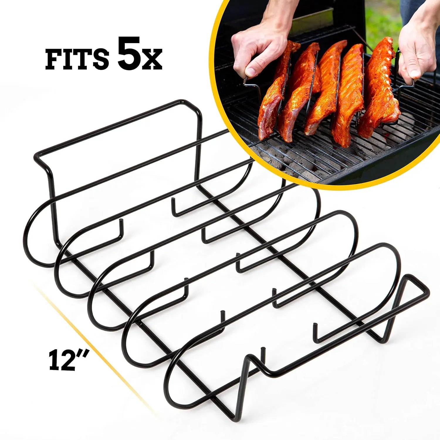 Rejilla soporte para costillas de barbacoa - MOUNTAIN GRILLERS en oferta outlet Colombia saldos a huevo
