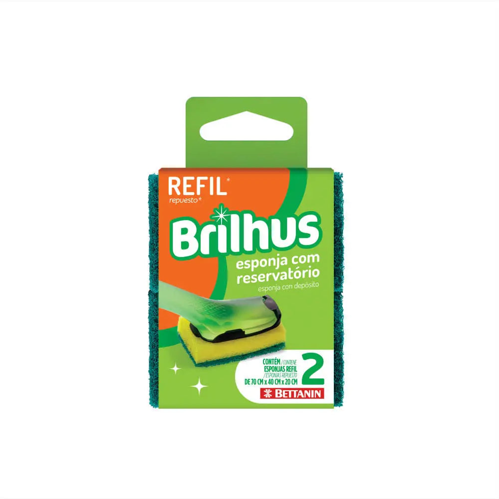 Repuesto de esponja para dispensador Brilhus Bettanin x 2 en oferta outlet Colombia saldos a huevo