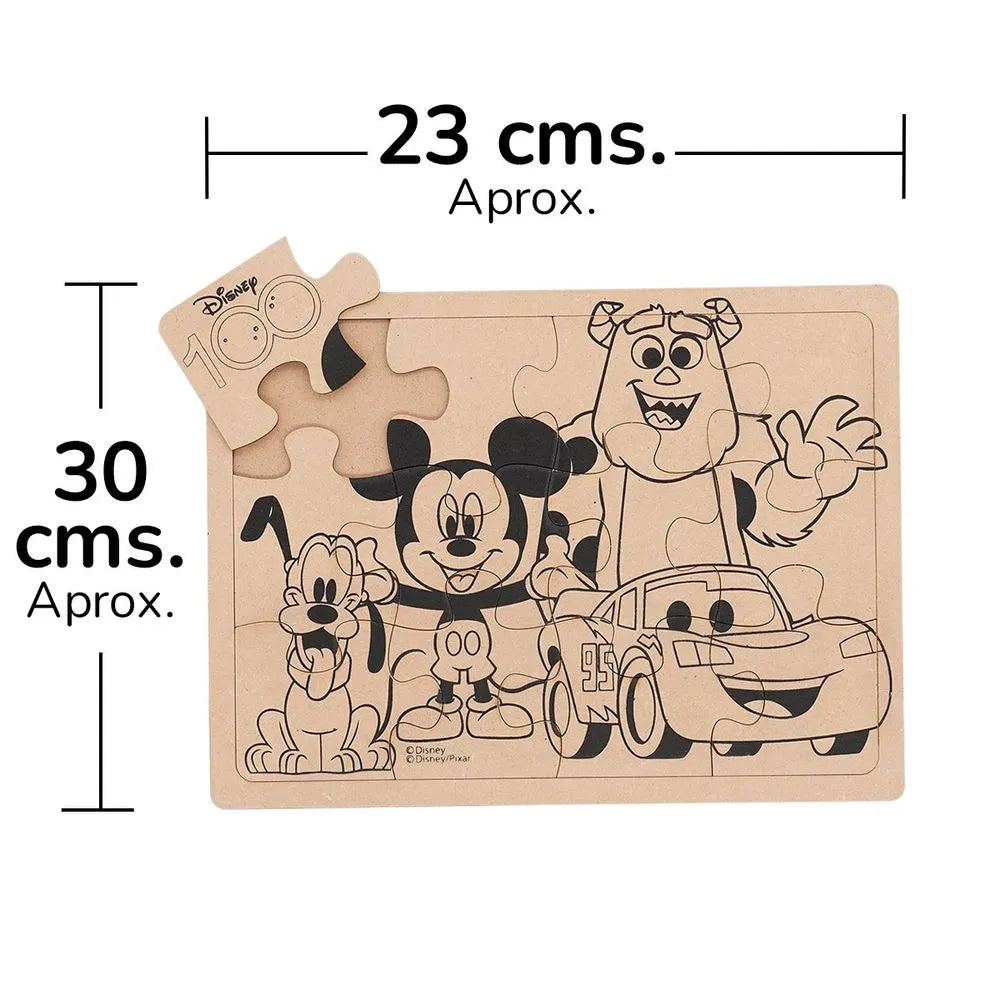 Rompecabezas para Pintar Mickey Mouse y amigos Disney 100 - 12 Piezas - Primavera en oferta outlet Colombia saldos a huevo