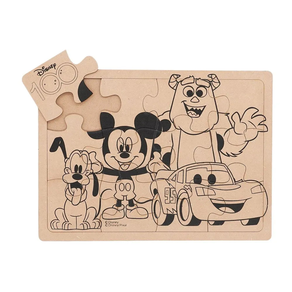 Rompecabezas para Pintar Mickey Mouse y amigos Disney 100 - 12 Piezas - Primavera en oferta outlet Colombia saldos a huevo