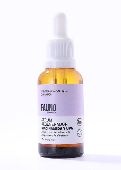 Sérum Facial Regenerador con Niacinamida y Uva – Fauno