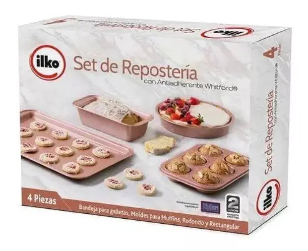 Set De Moldes De Repostería Ilko 4 Piezas Rose Gold en oferta outlet Colombia saldos a huevo