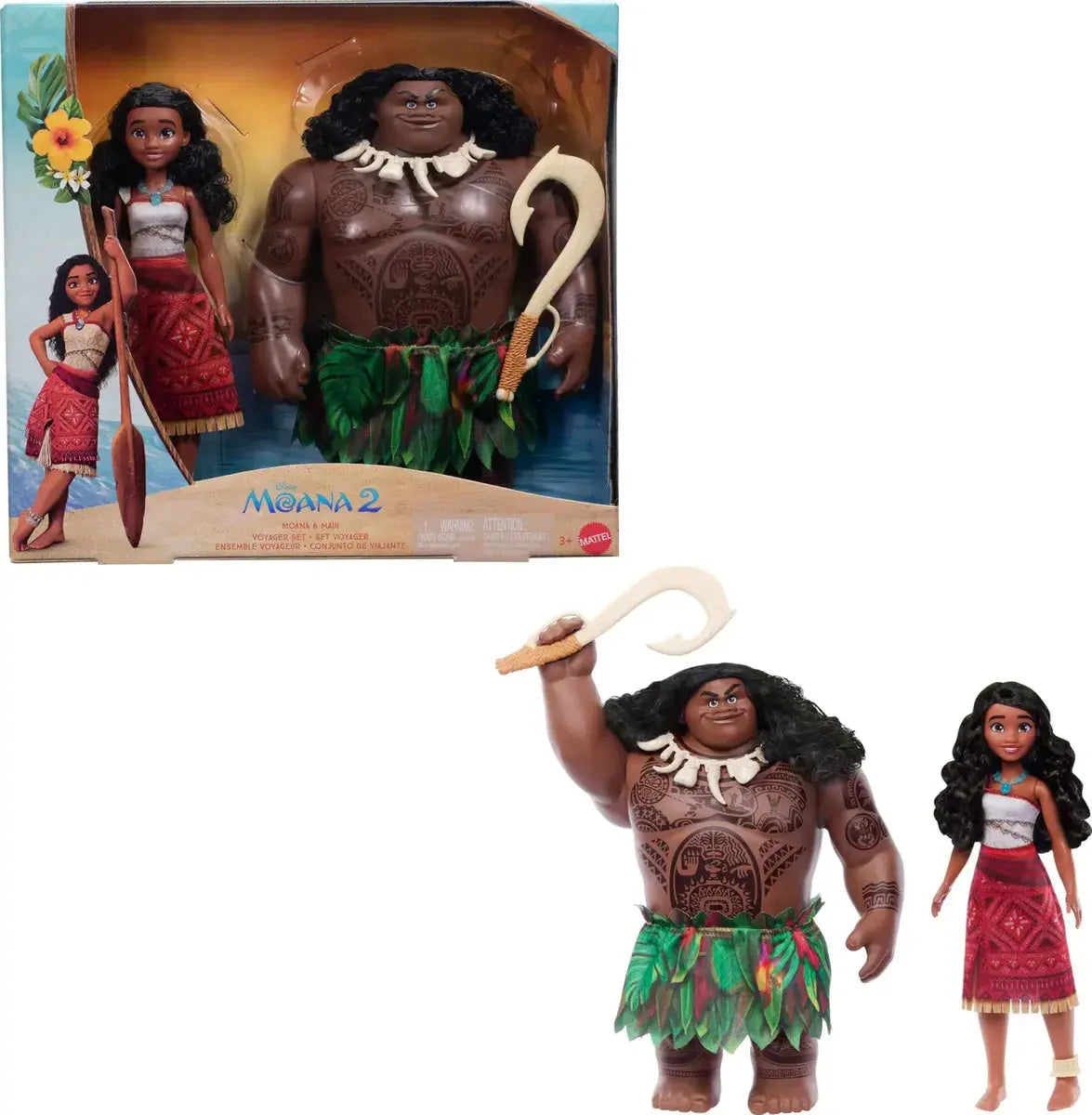 Set de Muñecos Disney Moana 2 Voyager Moana & Maui – Mattel en oferta outlet Colombia saldos a huevo