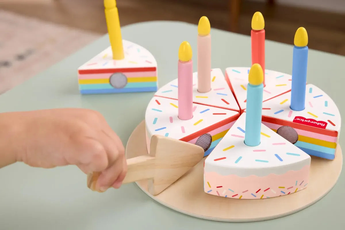 Set de Pastel de Madera 14 Piezas – Fisher Price en oferta outlet Colombia saldos a huevo