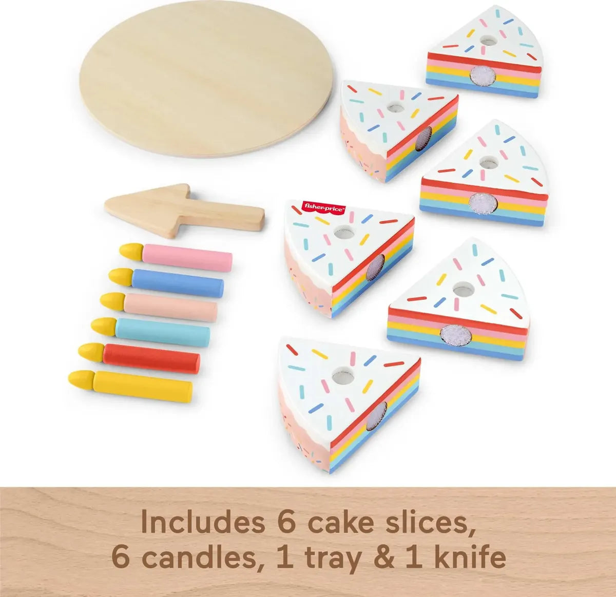 Set de Pastel de Madera 14 Piezas – Fisher Price en oferta outlet Colombia saldos a huevo