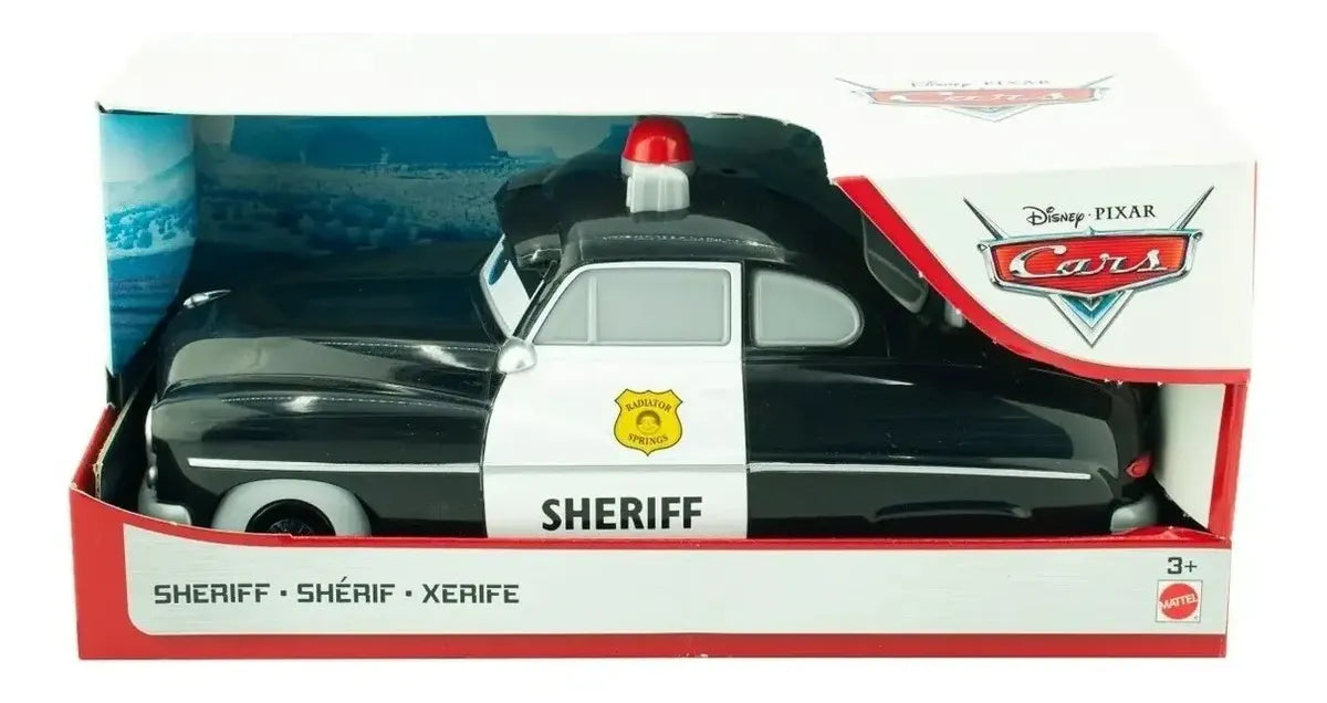 Vehículo Sheriff Disney Pixar Cars – Mattel en oferta outlet Colombia saldos a huevo