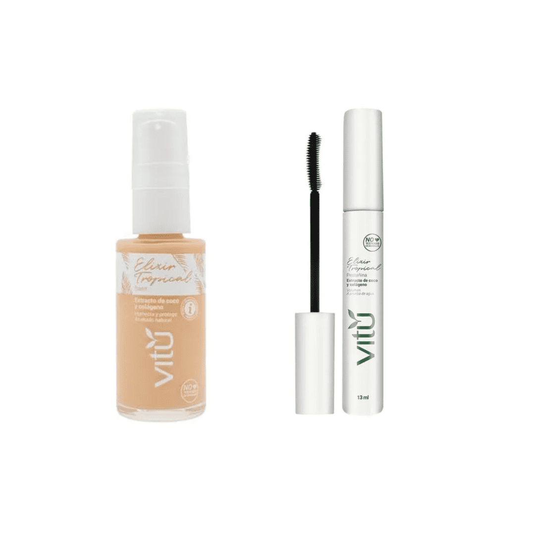 Duo Elixir Tropical Base y Pestañina - Vitú en oferta outlet Colombia saldos a huevo