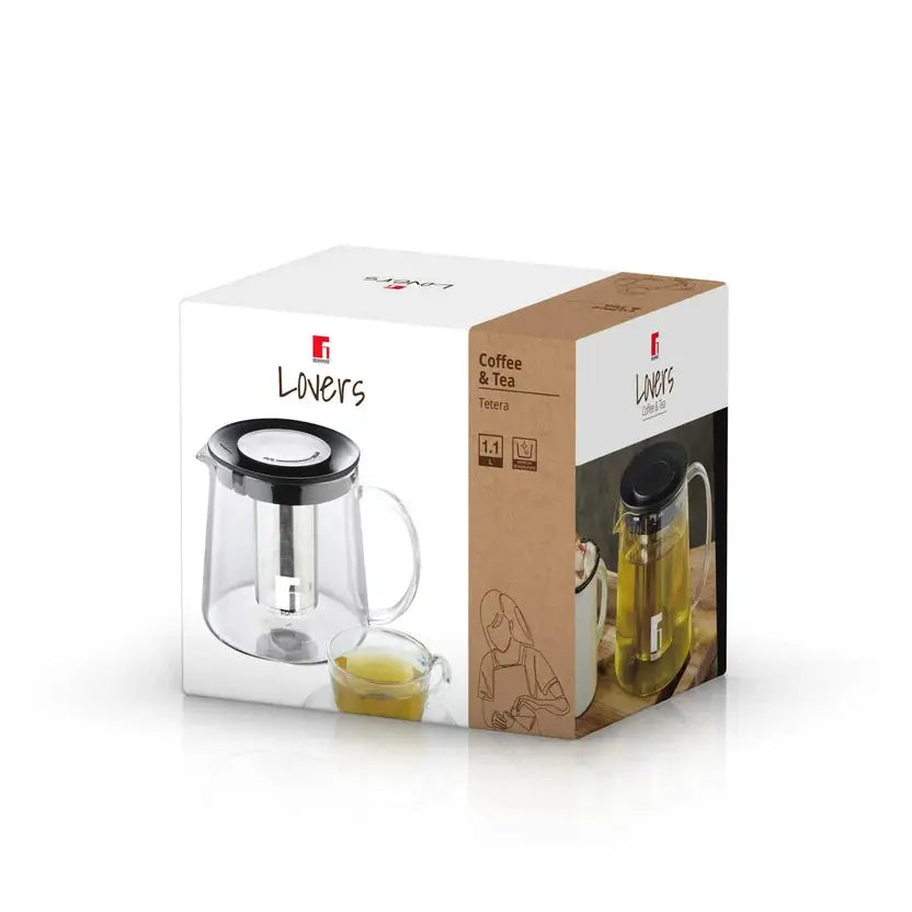 Tetera de Mesa 1.1L Coffee & Tea Lovers Bergner en oferta outlet Colombia saldos a huevo