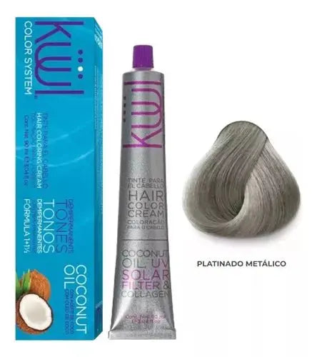 Tinte para el cabello Kuul platinado metalico 90ml en oferta outlet Colombia saldos a huevo