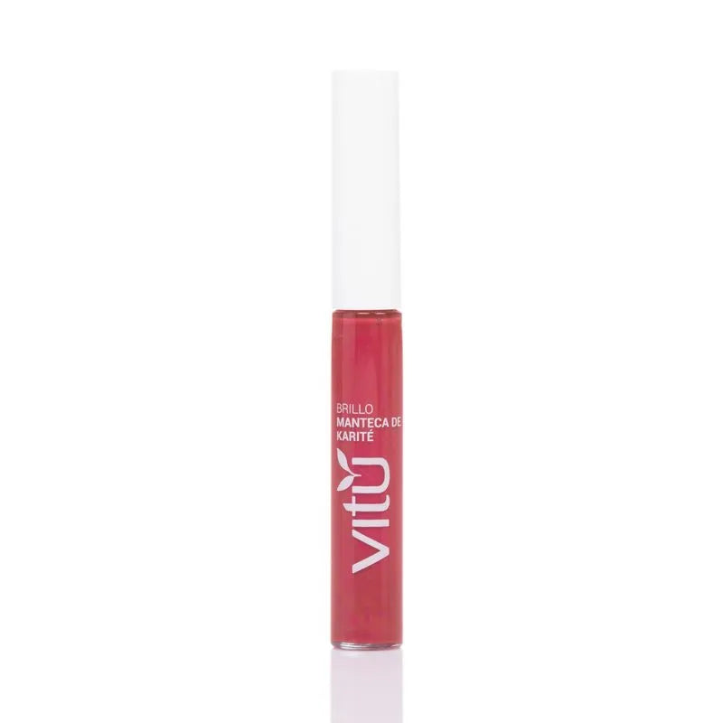 Brillo Labial Vitú con Manteca de Karité Tono 07 Cereza