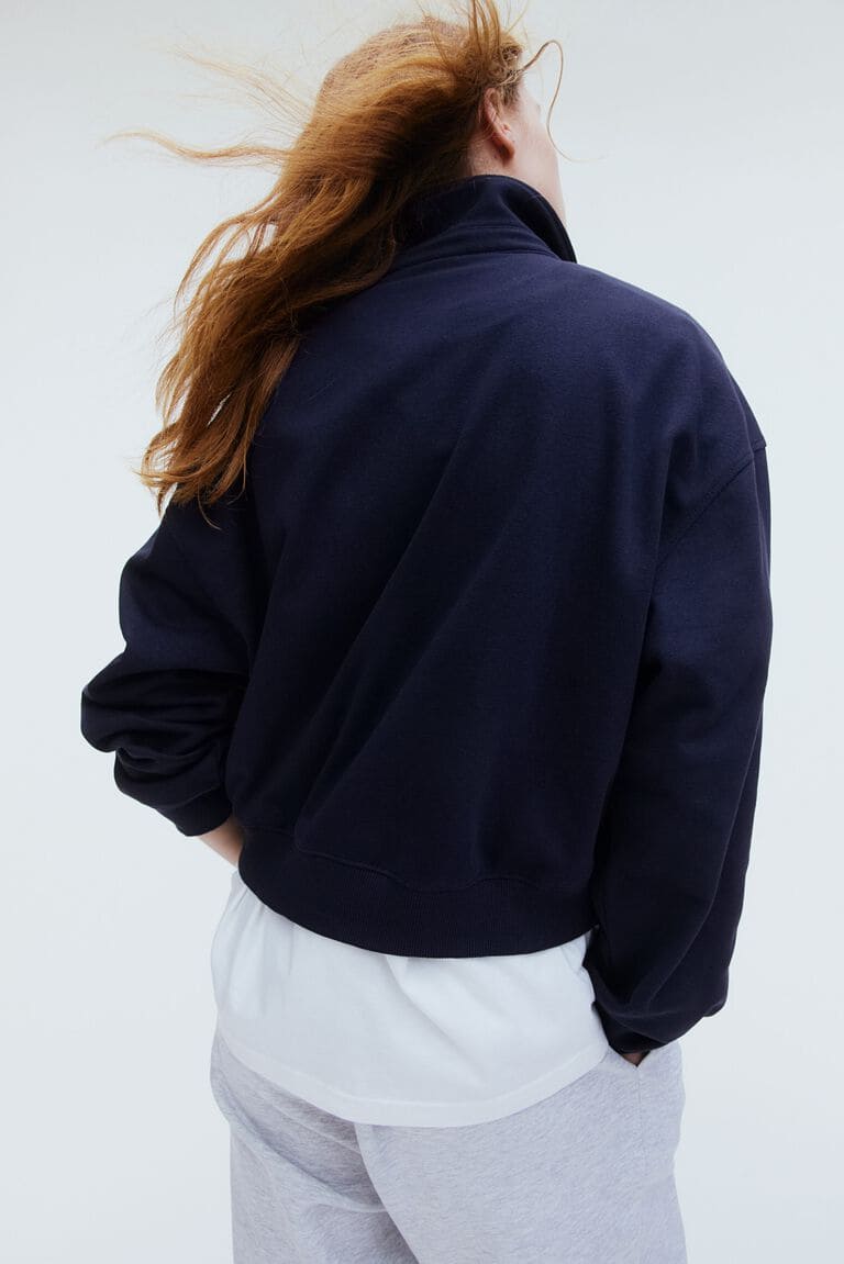 Camisa Polo Tipo Sudadera Manga Larga Mujer – H&M