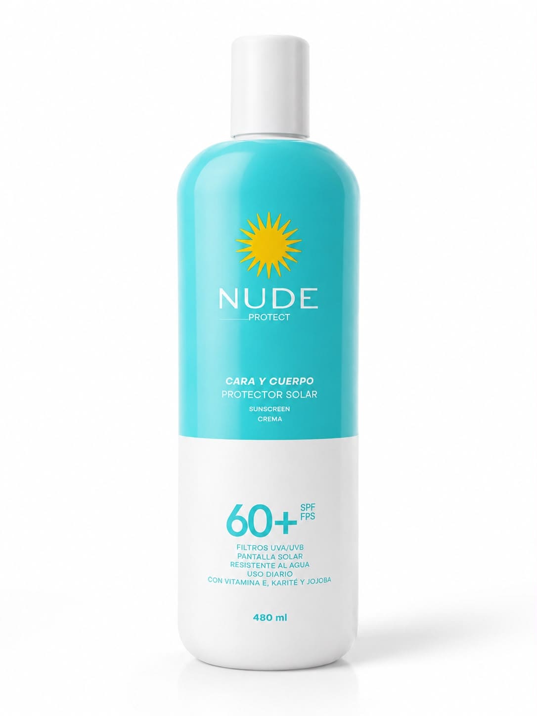 Protector Solar Nude Cara y Cuerpo SPF 60 - 480ml