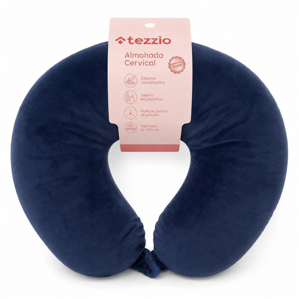 Almohada Cervical de Viaje con Espuma Viscoelástica – Tezzio