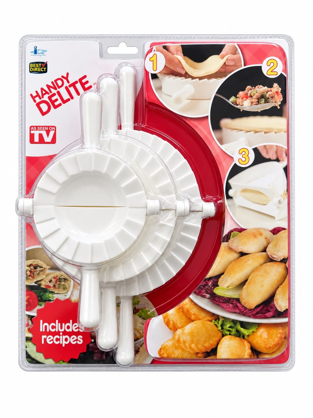 Set de 3 Moldes para Preparar Empanadas – Handy Delite en oferta outlet Colombia saldos a huevo
