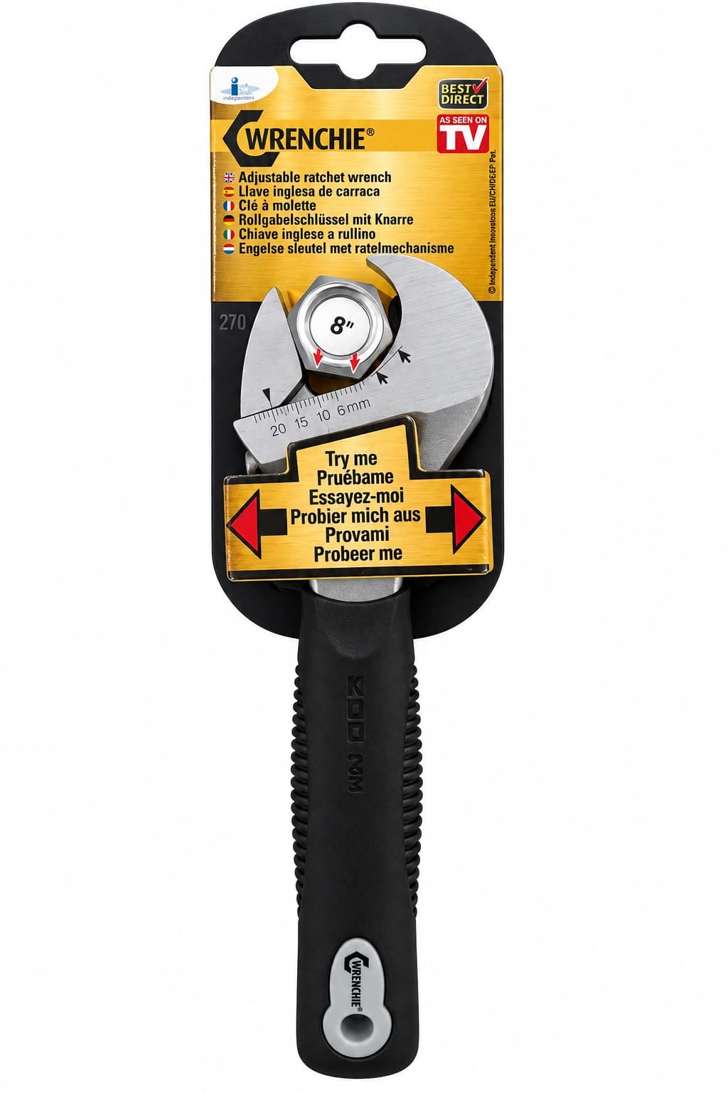 Llave Ajustable con Sistema de Trinquete Wrenchie en oferta outlet Colombia saldos a huevo