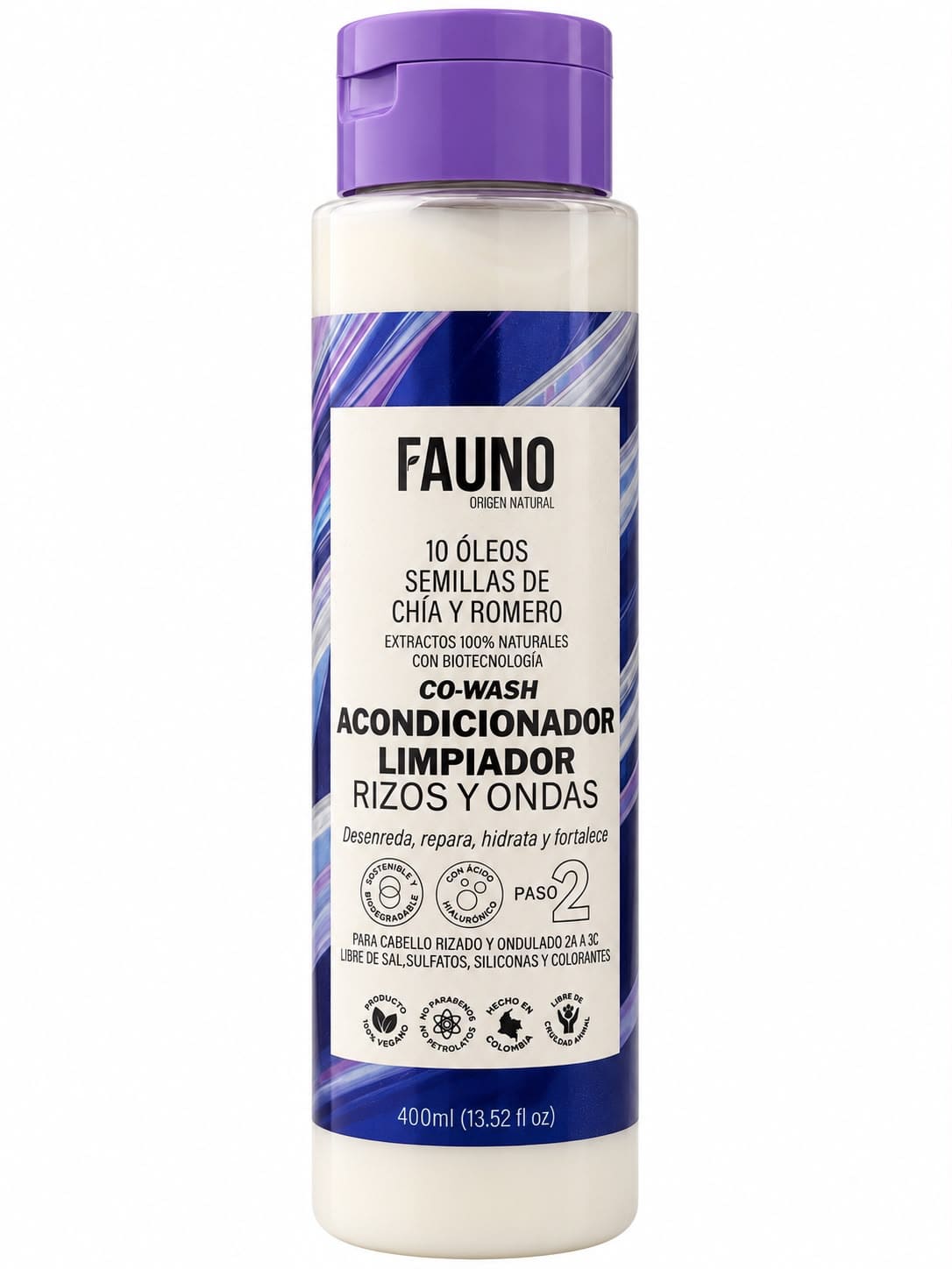Acondicionador Co-Wash para Rizos y Ondas 400 ml – Fauno