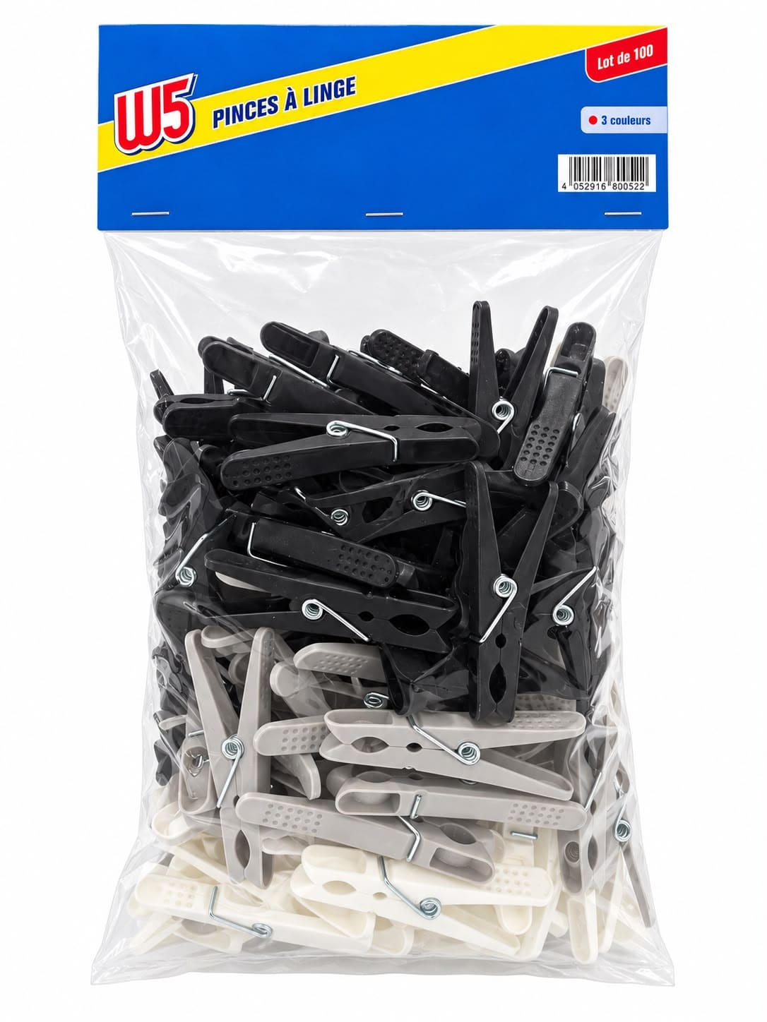 Set de 100 Pinzas para Ropa – W5 en oferta outlet Colombia saldos a huevo