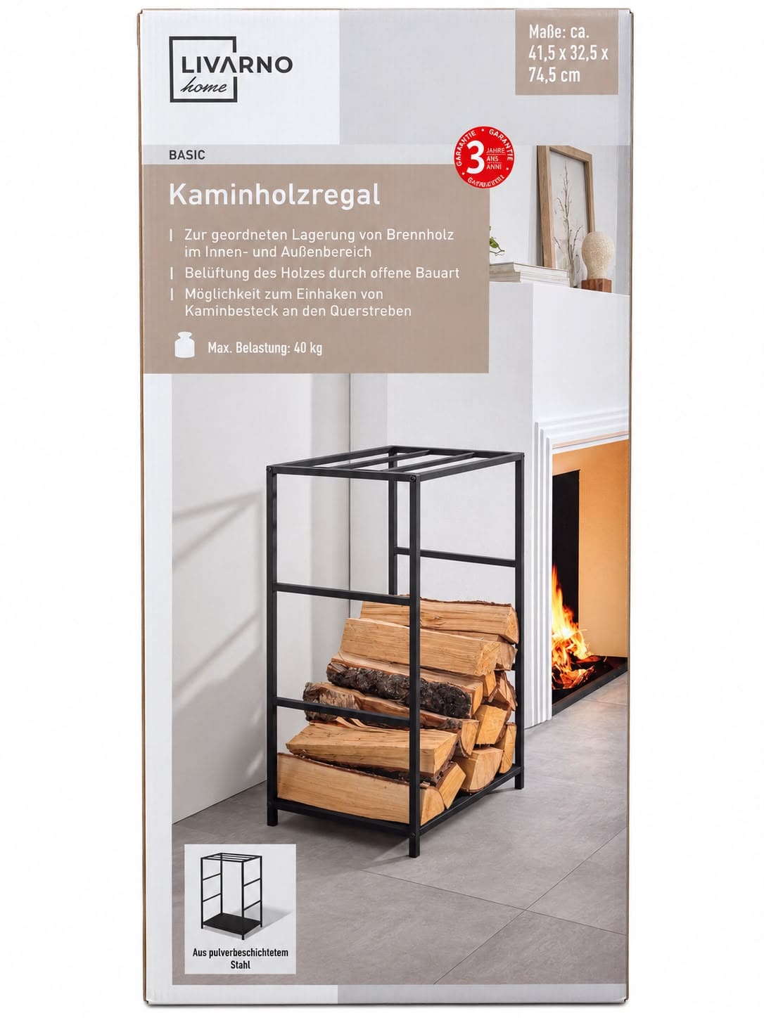 Estante Vertical Metálico para Leña - Livarno en oferta outlet Colombia saldos a huevo