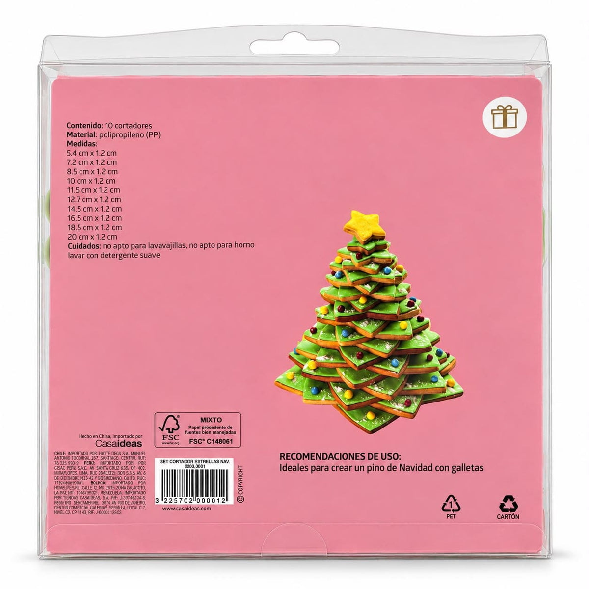 Set de 10 Cortadores de Galletas en Forma de Estrella – Casa Ideas