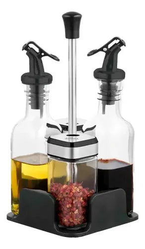 Set para condimentos, aceitera y vinagrera