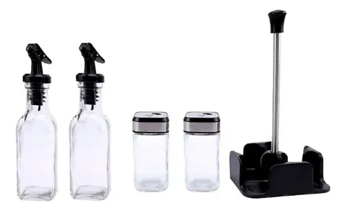 Set para condimentos, aceitera y vinagrera