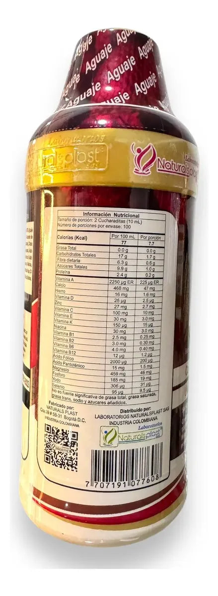 Aguaje Concentrado 1000 ml – Laboratorios Naturals Plast