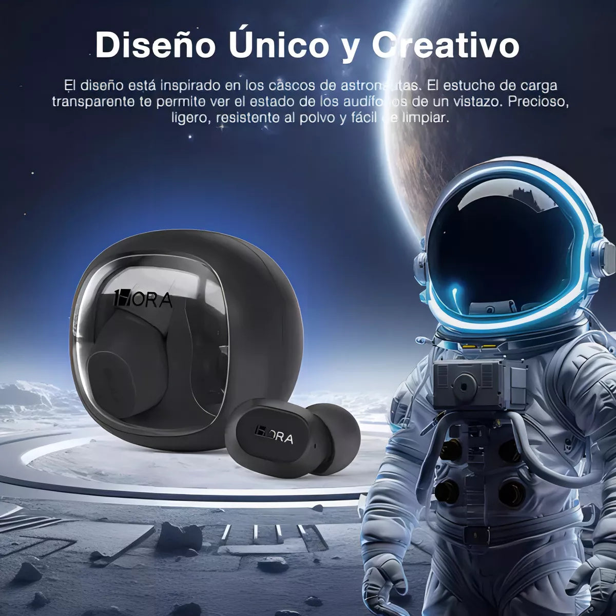 Audifonos Inalambricos Negro AUT208 - 1Hora