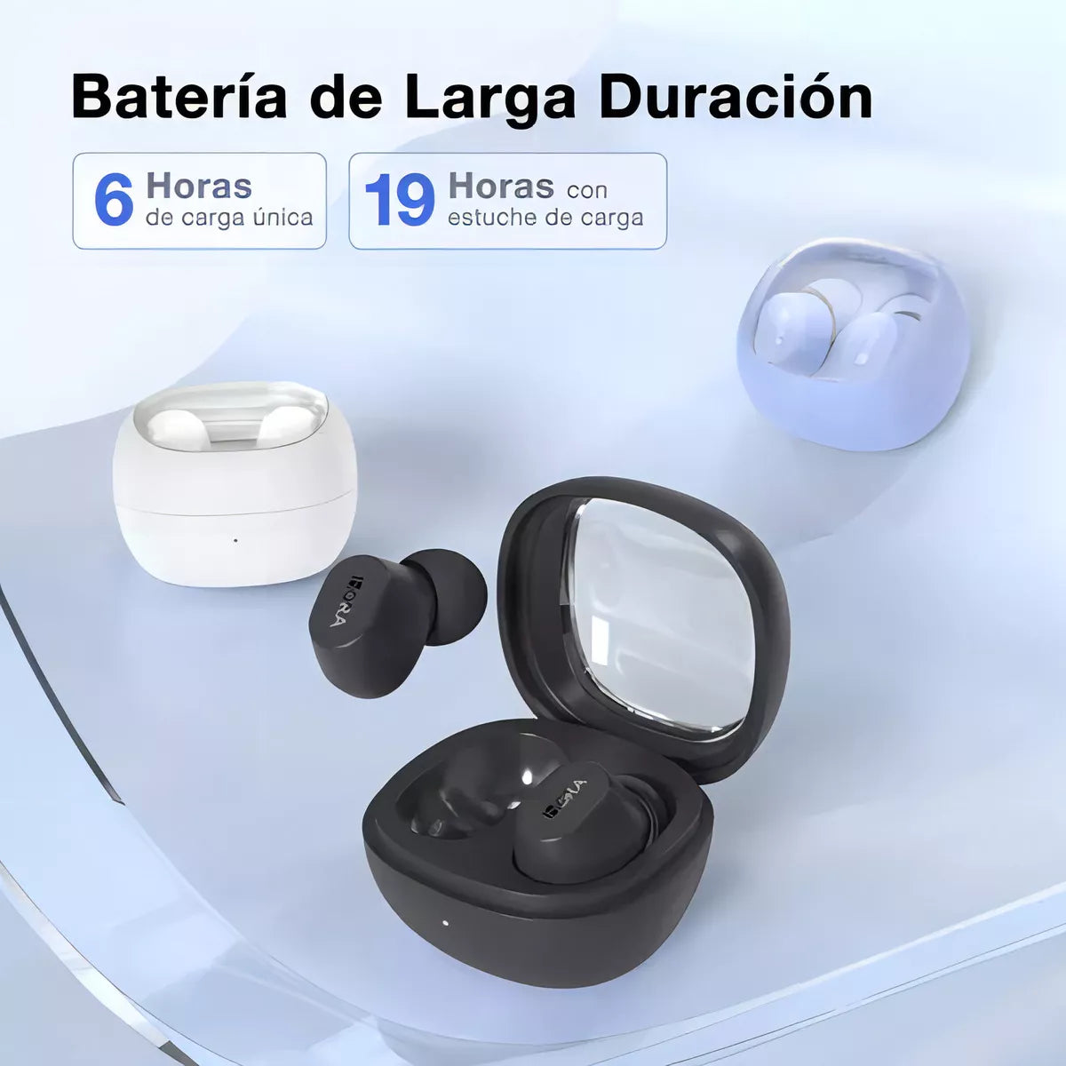Audifonos Inalambricos Negro AUT208 - 1Hora