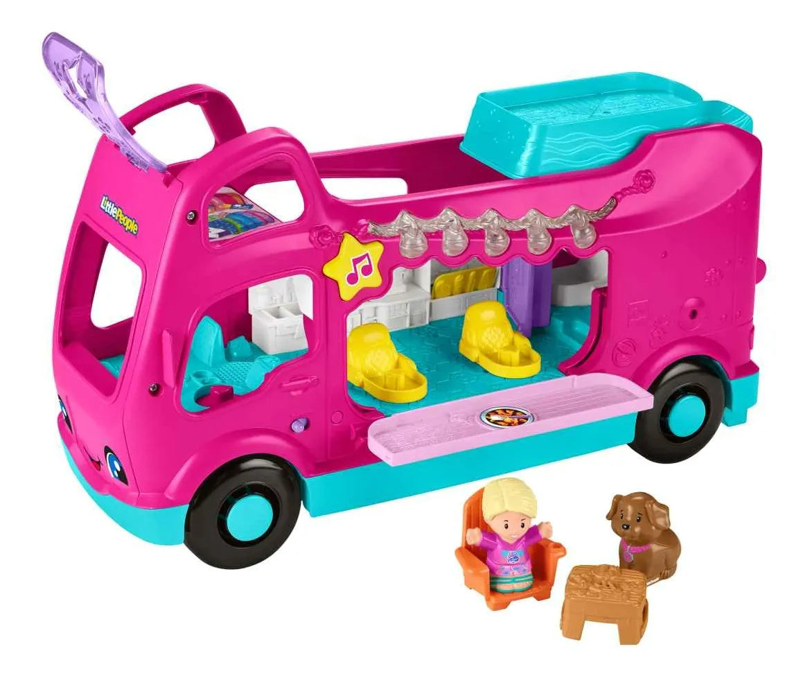 Barbie Camper de los Sueños Luces & Sonidos - Little People en oferta outlet Colombia saldos a huevo