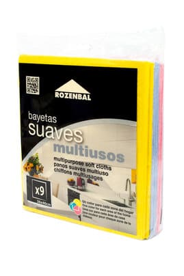 Paños de limpieza Bayetas Suaves x 9 und